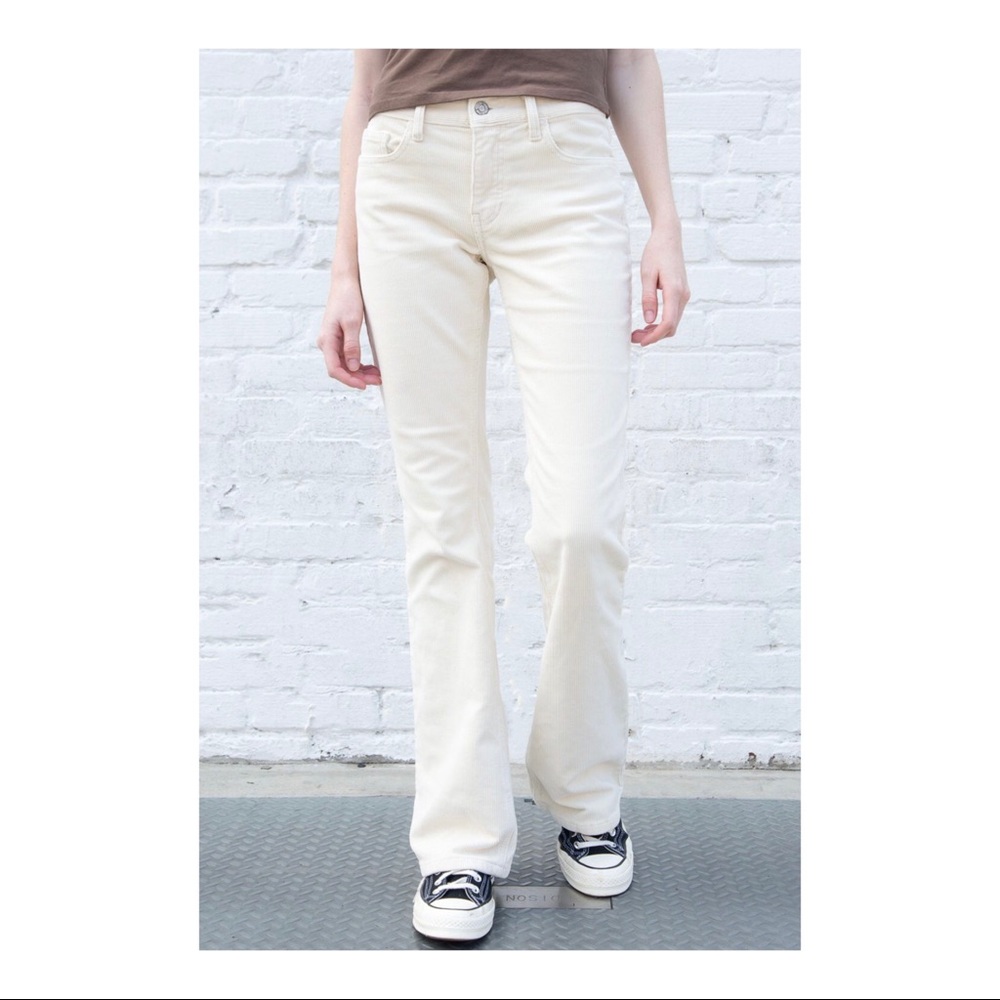NWT brandy melville brielle corduroy flare pants - Picture 3 of 4